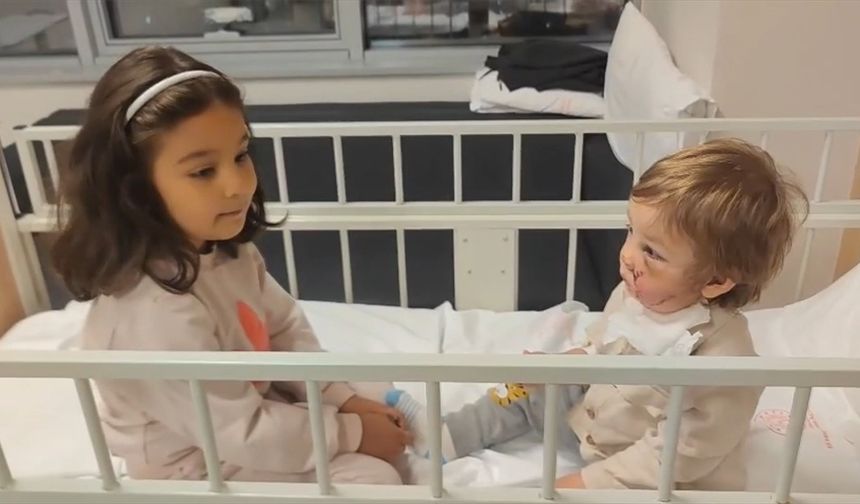 Pitbull cinsi köpeğin yaraladığı minik Efe günler sonra ailesiyle görüştü