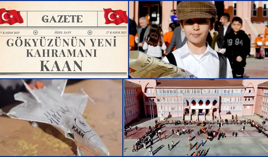Tekirdağ'da ortaokul öğrencileri milli muharip uçak KAAN için klip hazırladı