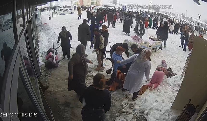 6 Şubat Depreminde Doğanşehir Devlet Hastanesi'nde Yaşananlar Kamerada