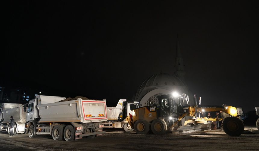 Battalgazi'de Çamurlu Toki Cami Çevresindeki Çalışmalar Tamamlandı