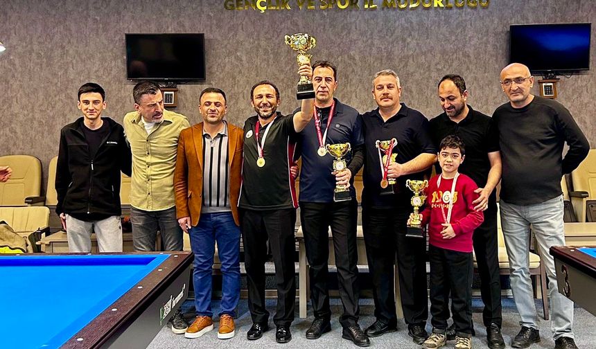 Bilardo Üç Band İl Şampiyonası Yapıldı