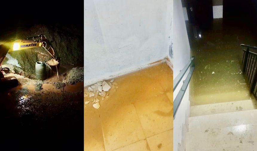 TOKİ 2. Etap'ta Bodrum Katları Su Bastı, Vatandaşlar Tepkili