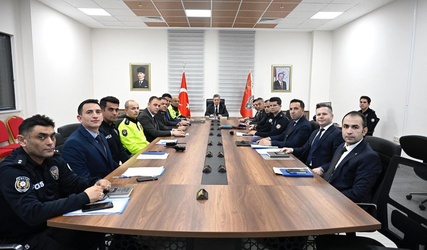 Adıyaman Emniyeti Haftalık Asayiş Toplantısı