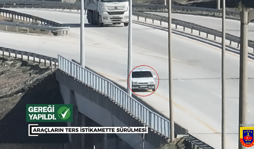 Gaziantep'te Dron Destekli Otoyol Denetimi