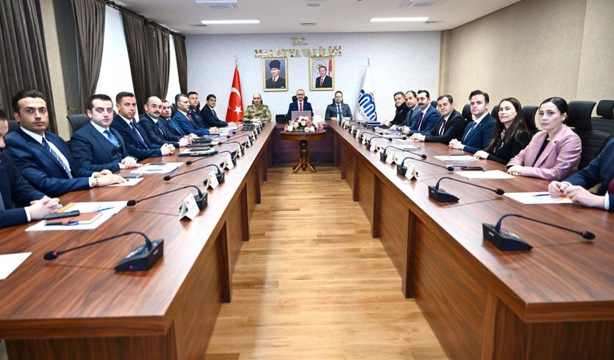 Malatya'da Genişletilmiş İl Güvenlik Ve Asayiş Toplantısı Yapıldı