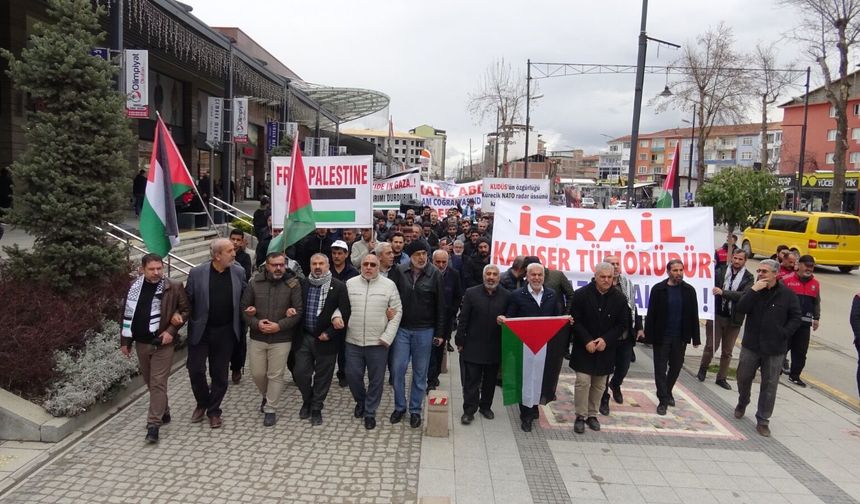 Malatya'dan Kudüs'e Destek Yürüyüşü