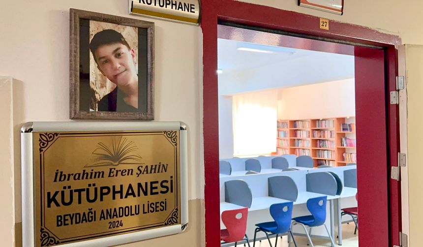 Depremde Ölen İbrahim Eren Şahin'in Adı Kütüphanede Yaşatılacak