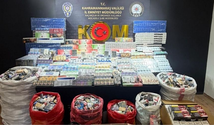 Kahramanmaraş'ta Kaçak Sigara Operasyonu