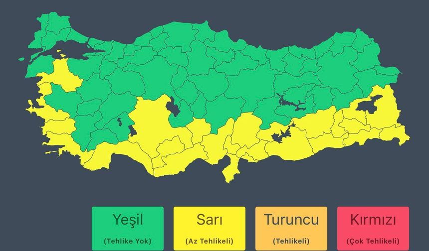 Meteoroloji'den Kuvvetli Yağış Ve Toz Taşınımı Uyarısı