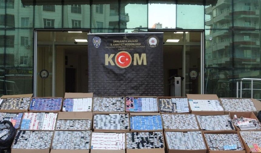 Şanlıurfa'da Kaçak Sigara Operasyonu