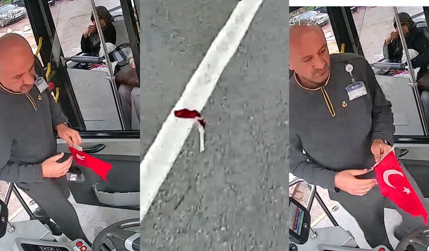 Seferi Bıraktı, Bayrağa Koştu: MOTAŞ Şoföründen Duygulandıran Hareket