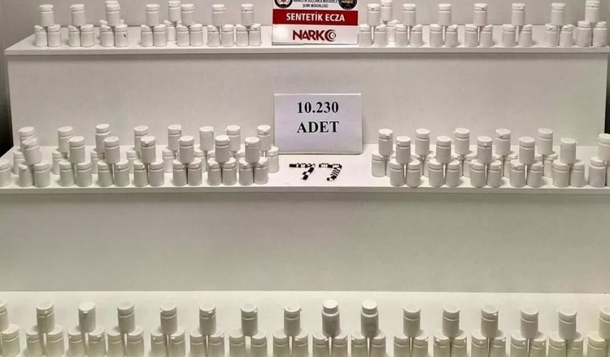 Yalova'da Uyuşturucu Operasyonu: 10 Bin 230 Hap Ele Geçirildi