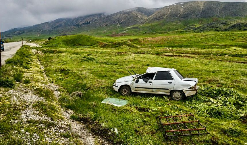 Doğanşehir'de Kaza: Otomobil Takla Attı, 6 Kişi Yaralandı