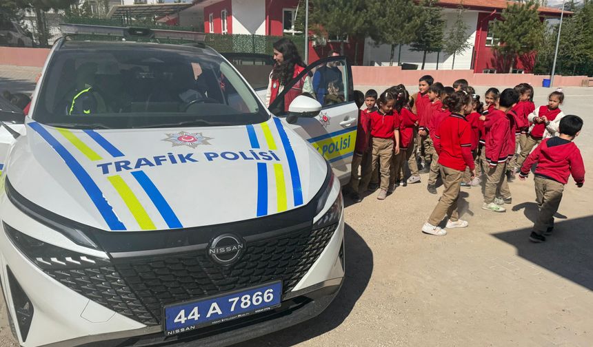 Doğanşehir'de öğrencilere trafik bilinci aşılandı
