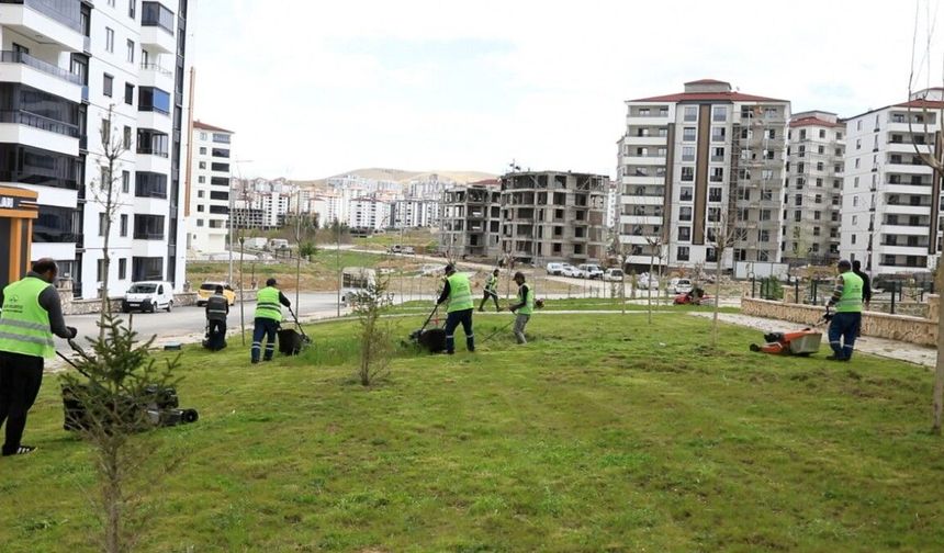 Elazığ'da Yeşil Alan Çalışmaları Sürüyor