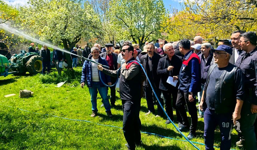 Hekimhan'da Üreticilere Sıvı Solucan Gübresi Desteği