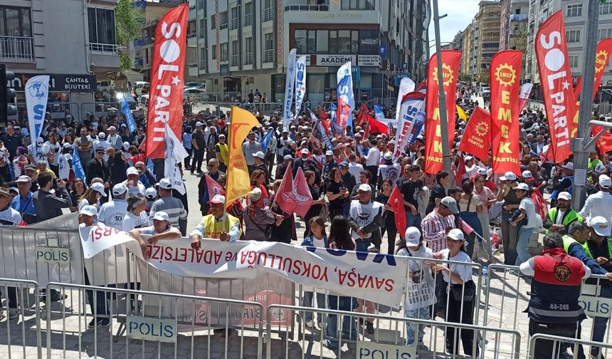 Malatya'da 1 Mayıs Coşkusu: Emekçiler Meydanlarda Buluştu