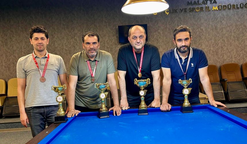 Malatya'da Artistik Bilardo Heyecanı Tamamlandı