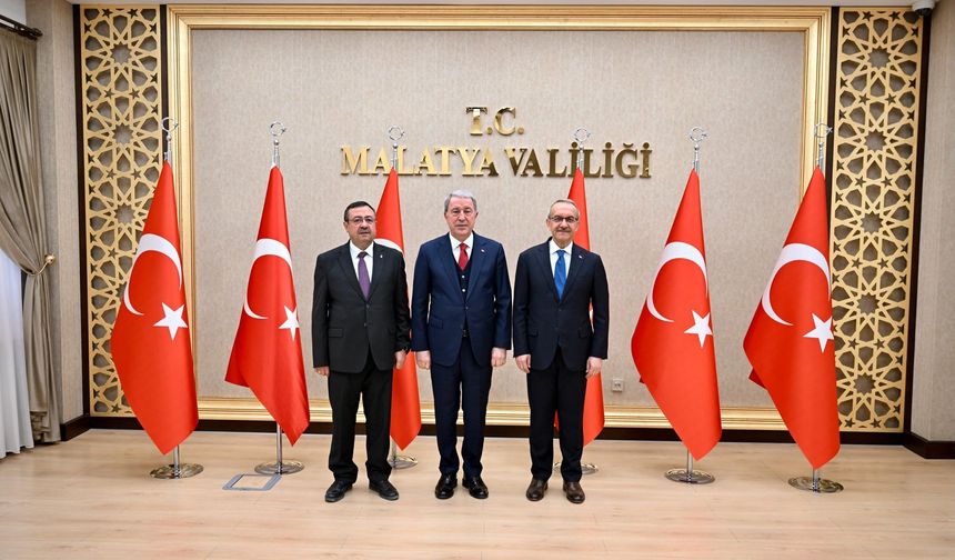 Hulusi Akar'dan Malatya'da Yoğun Program