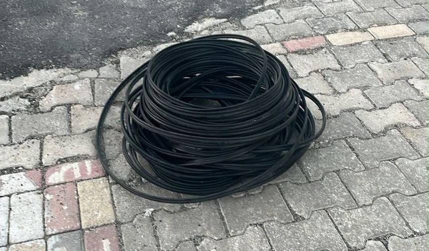 Jandarma Devriyesi Kablo Hırsızlığını Ortaya Çıkardı