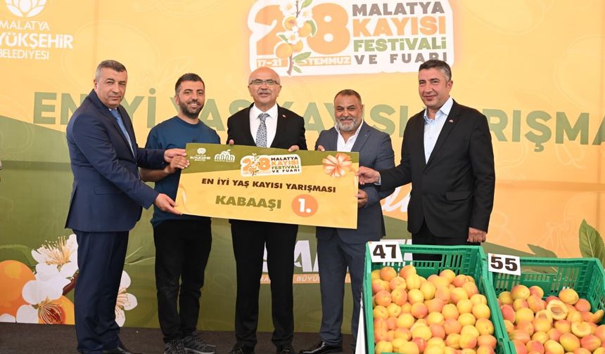 En İyi Yaş Kayısılar Ödüllendirildi: Doğanşehir Tüm Birincilikleri Kaptı