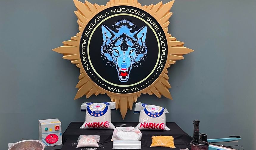 Malatya Polisinden 307 Kiloluk Uyuşturucu Üretimini Engelleyen Operasyon