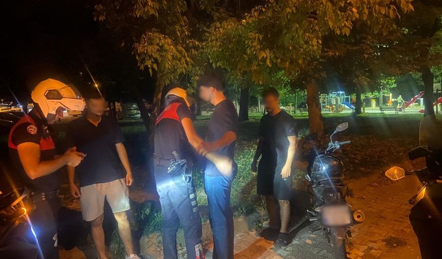 Malatya'da Park ve Bahçelerde Asayiş Uygulaması: 39 Kişi Denetlendi