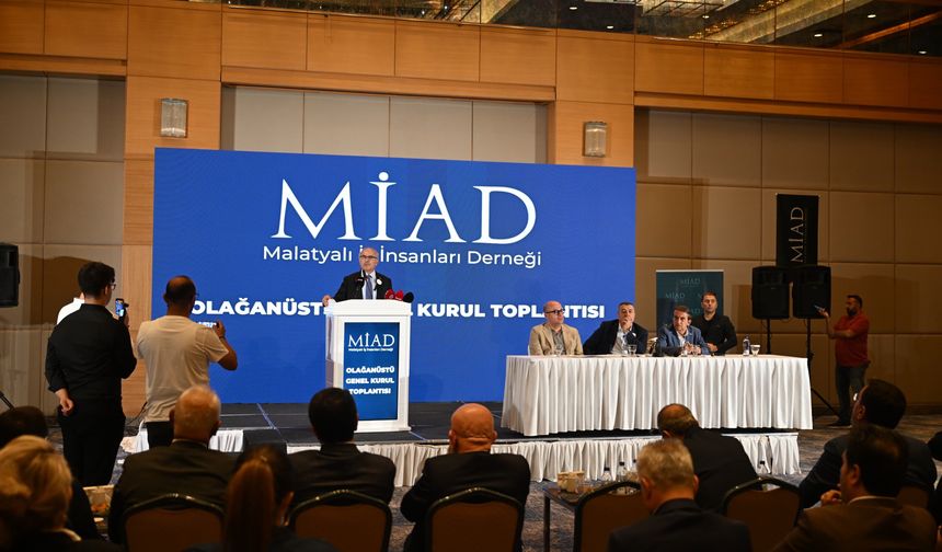 MİAD Malatya Şubesi'nde Yeni Dönem: Başkanlığa Rıdvan Budak Seçildi
