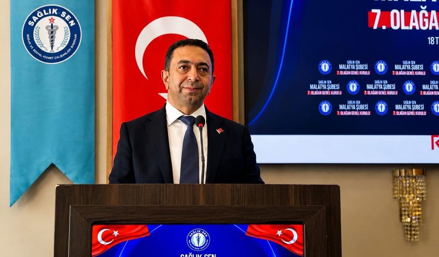 Sağlık-Sen Malatya'da Hasan Ulutaş Güven Tazeledi