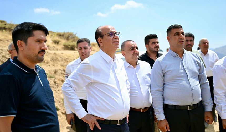 Başkan Geçit, Salkonak Geli Mezrasında Yatırımları Yerinde İnceledi
