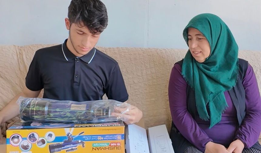Hayalini CİMER'e Yazdı, Teleskobuna Kavuştu