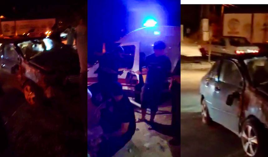 Kuzey Kuşak Yolunda Kaza: Otomobil Refüje Çarptı