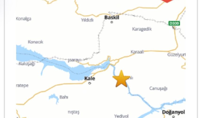 Malatya Sınırında 3,0'lık Deprem