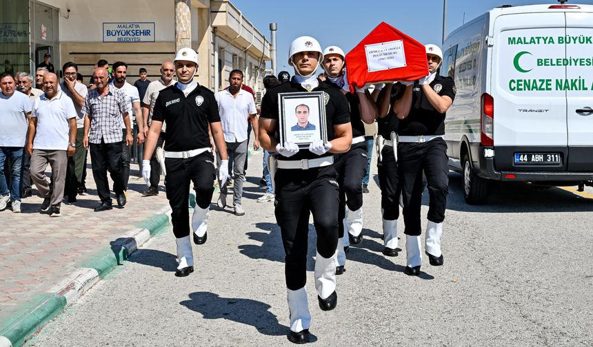Malatyalı Polis Memuru Ahmet Kataroğlu Dualarla Uğurlandı