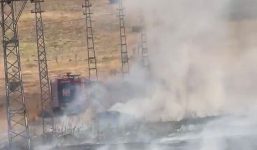 Yeşilyurt'ta Tarımsal Üretim Sahasında Yangın