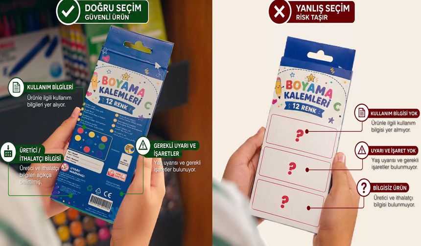 Kırtasiye Alışverişinde Güvenli Ürün Uyarısı