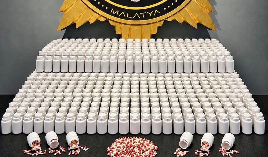 Malatya'da Uyuşturucu Operasyonu: 46 Bin 189 Hap Ele Geçirildi