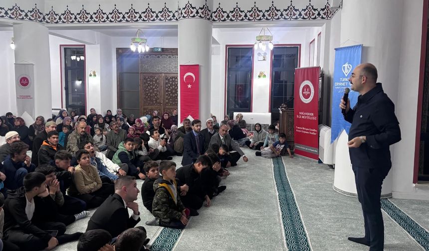 Doğanşehir'de Camiler Aile Buluşmalarına Ev Sahipliği Yapıyor
