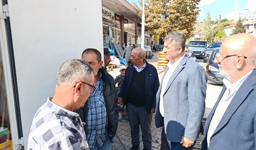 İYİ Parti Kuluncak'ta Esnafın Sorunlarını Dinledi