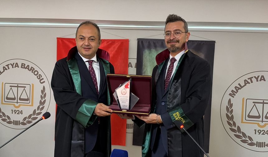 Malatya Barosu'nda Yeni Dönem: Gökhan Ulu Mazbatasını Alarak Göreve Başladı
