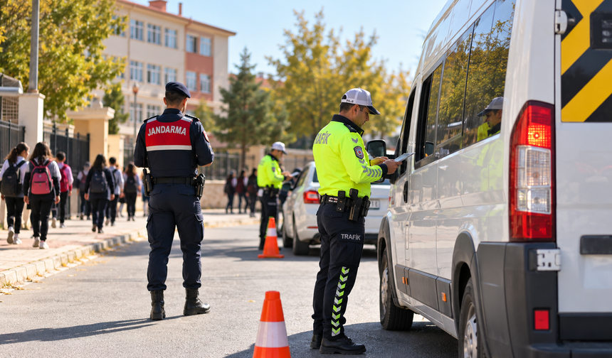 Malatya'da Okul Servislerine Denetim: 58 Araca 290 Bin TL Ceza
