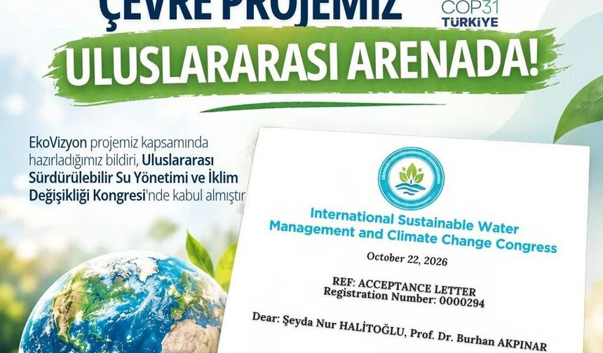 Malatya'nın Çevre Projesine Uluslararası Kabul