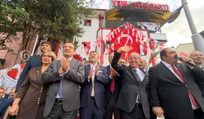 Yeni Parti Malatya İl Başkanlığı Açıldı: İktidar Hedefi Malatya'dan İlan Edildi